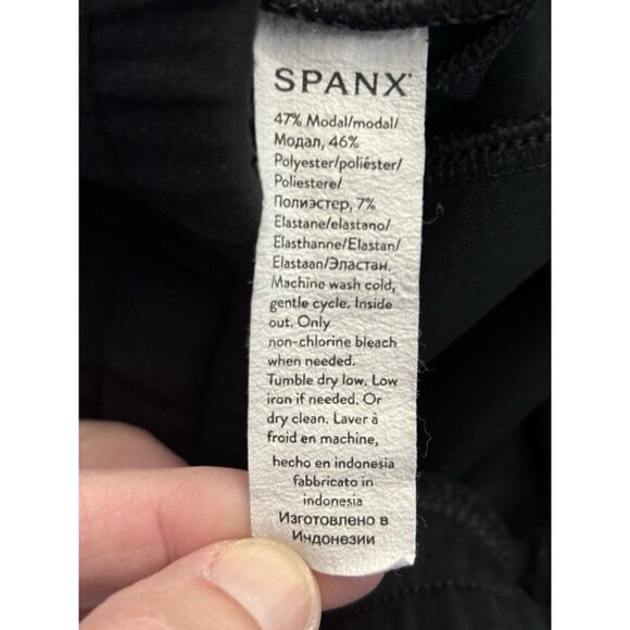 Spanx AirEssentials Wide Leg Crop Pants High Waist Black Size M Medium - Picture 10 of 14